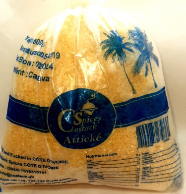 Frozen Attieke (Cassava Couscous)