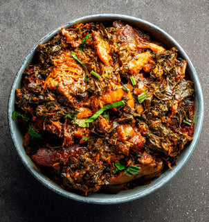 Oyettys Efo Riro (Green Vegetable Soup) (1 Litre)