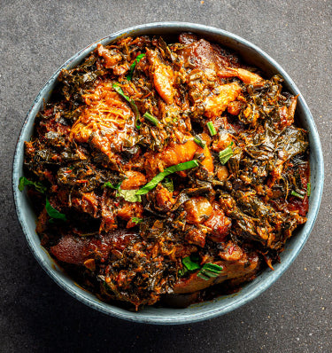 Oyettys Efo Riro (Green Vegetable Soup) (1 Litre)